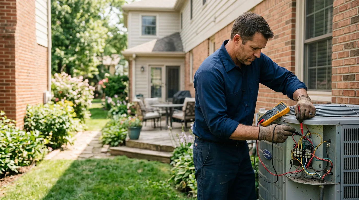 HVAC technician working near Crittenden, KY